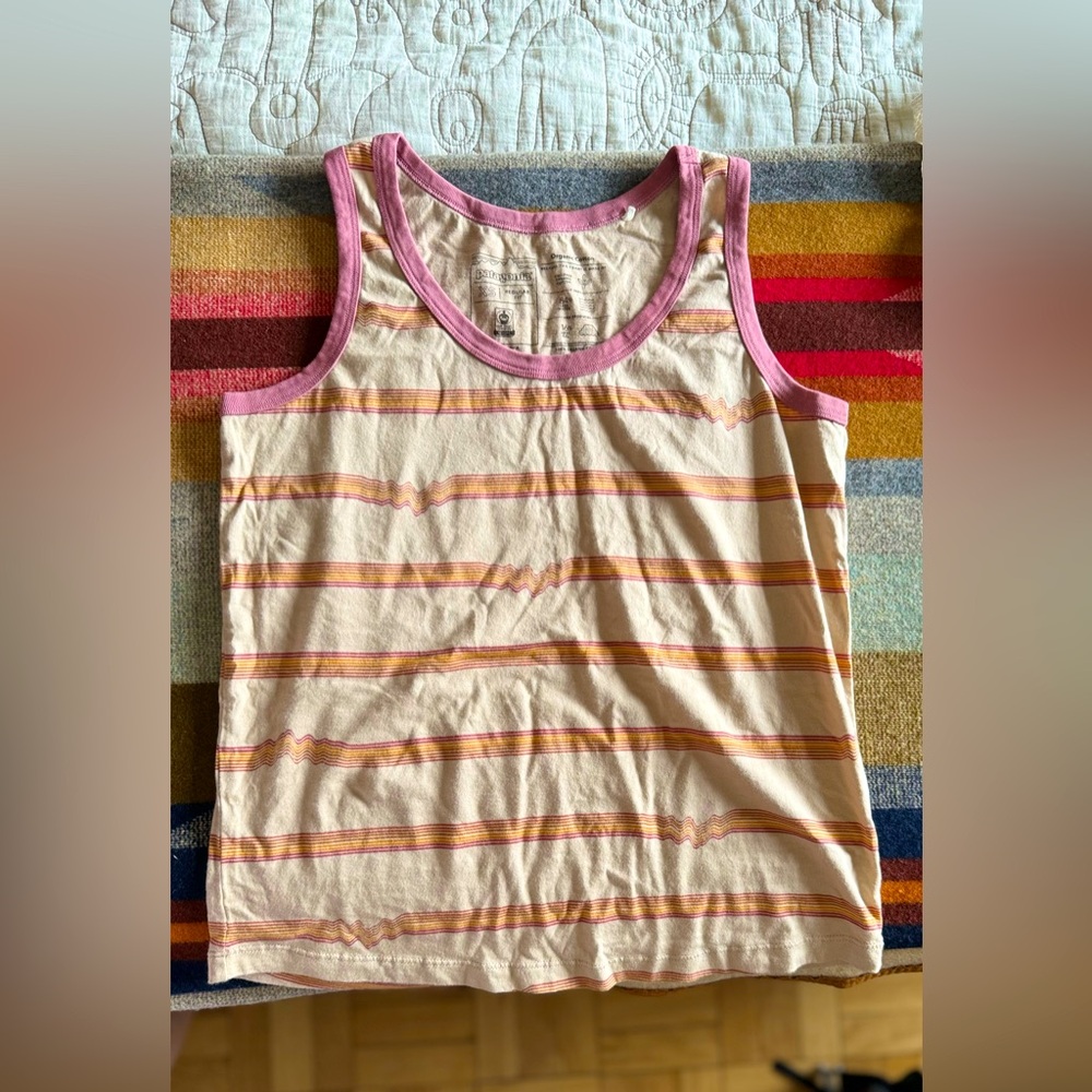 COPY - PATAGONIA RIDGE RISE STRIPE REPEAT ORGANIC TANK TOP WOMENS